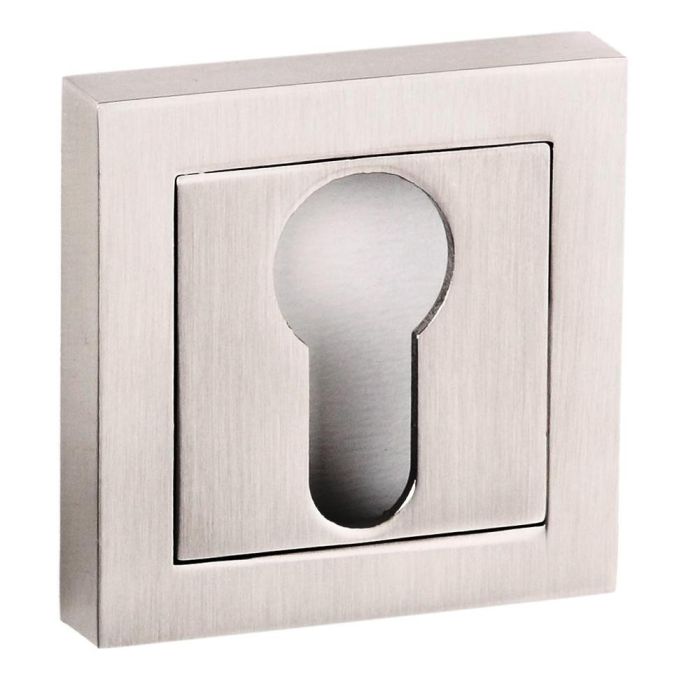 Atlantic Hardware Euro Profile Senza Pari Square Escutcheon - Pair