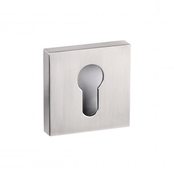 Atlantic Hardware Euro Profile Senza Pari Sleek Square Escutcheon - Pair