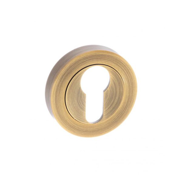 Atlantic Hardware Euro Profile Mediterranean/Senza Pari Round Escutcheon - Pair