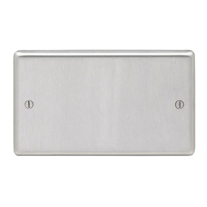 Eurolite - Stainless - Double Blank Plate - Satin Stainless Steel