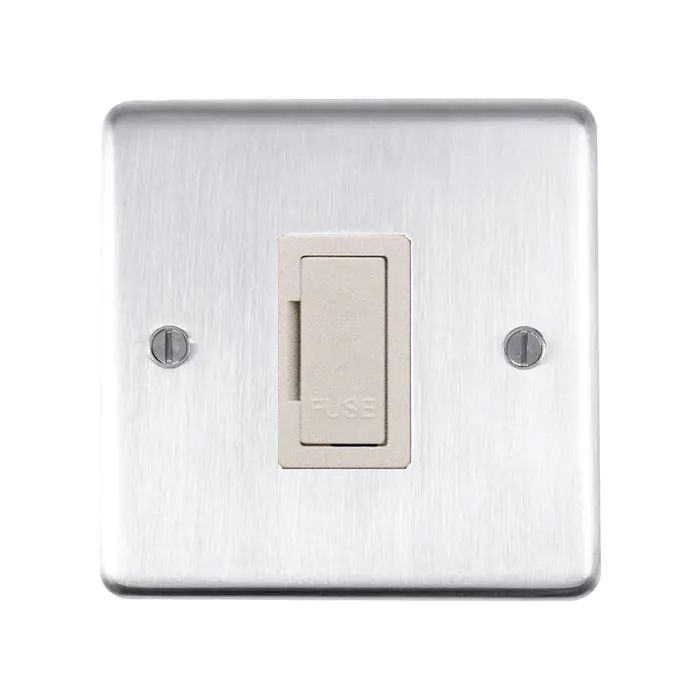 Eurolite - Stainless Unswitched Fuse Spur - Satin Stainless Steel