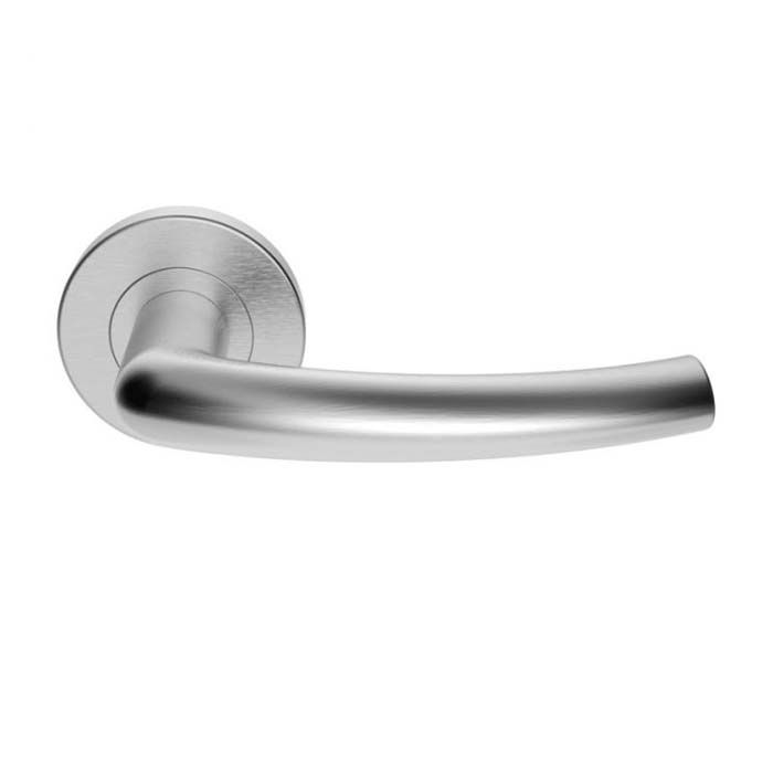 Serozzetta Dos Door Handle on Rose - Pair