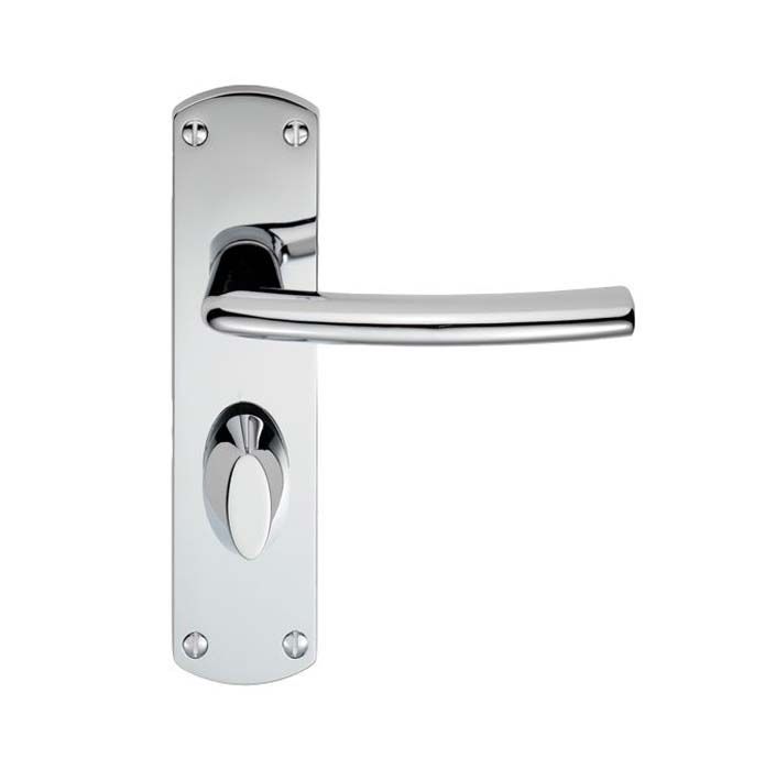 Serozzetta Dos Door Handle on Backplate - Pair
