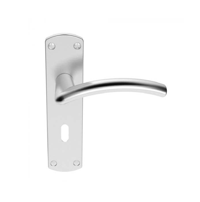 Serozzetta Tres Door Handle on Backplate - Pair