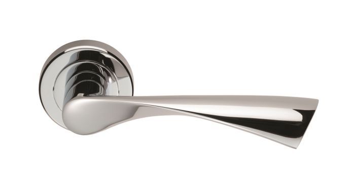 Serozzetta Breeze Door Handle on Rose - Pair
