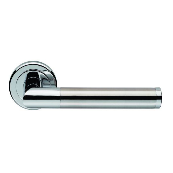 Serozzetta Trend Door Handle on Rose - Pair