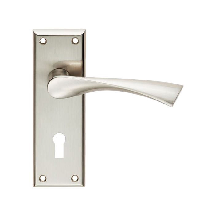 Serozzetta Venti Door Handle on Backplate - Pair