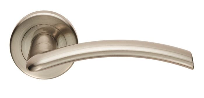 Serozzetta Trenta Door Handle on Rose - Pair