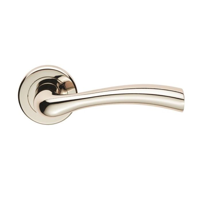 Serozzetta Cinquanta Door Handle on Rose - Pair