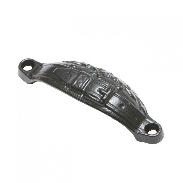 Kirkpatrick - Detailed Rawnsley Cup Pulls - Black Antique - 115mm