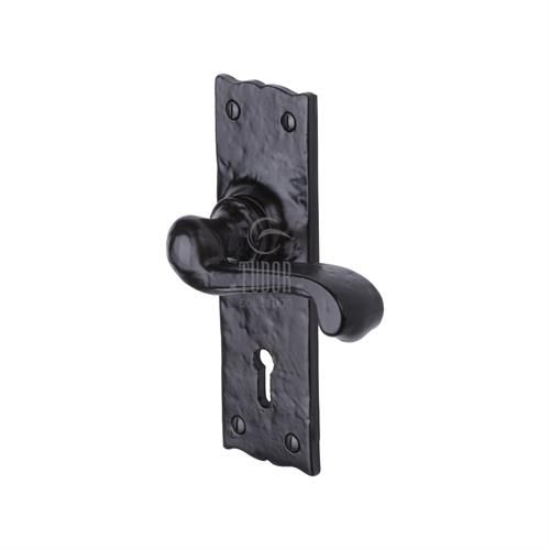 M.Marcus Tudor Shropshire Door Handle on Backplate - Pair