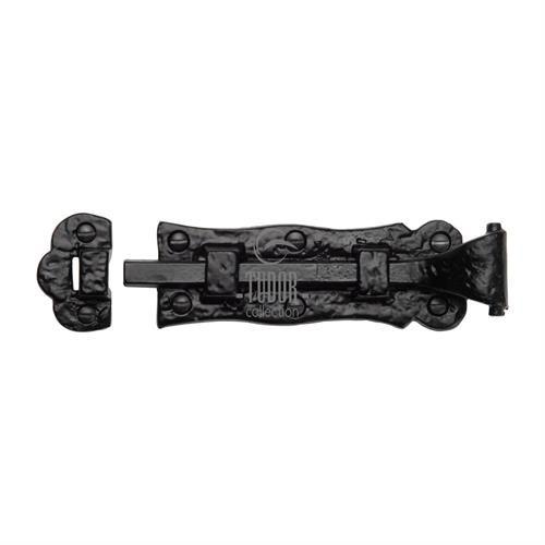 M.Marcus - Tudor Black Iron Straight Door Bolt - Matt Black