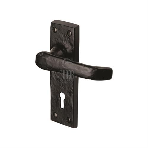 M.Marcus Tudor Windsor Door Handle on Backplate - Pair