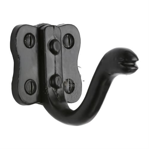 M.Marcus - Tudor Single Coat Hook - Black Antique