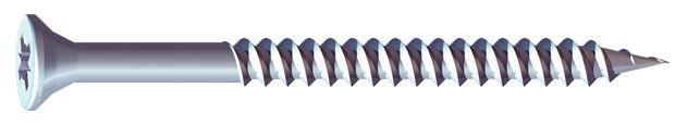 Timco Size 12 Imperial Zinc Cross Recess Twin Threaded Woodscrew 