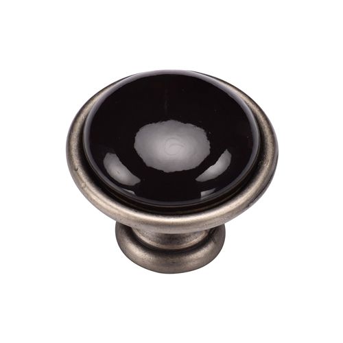 M.Marcus Black Domed Cupboard Knob