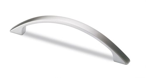 Hettich - Tolosa Cupboard Handle - Satin Chrome - Centres 128mm