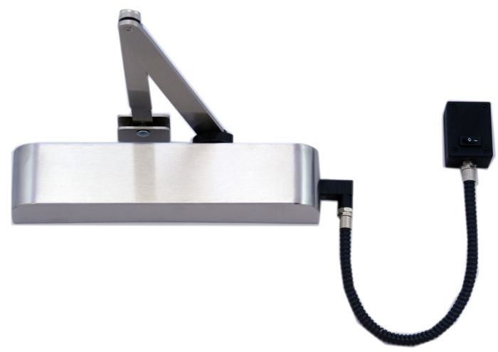 More Boss Size 4 Hold Open / Swing Free Emag Overhead Door Closer Architectural Slimline