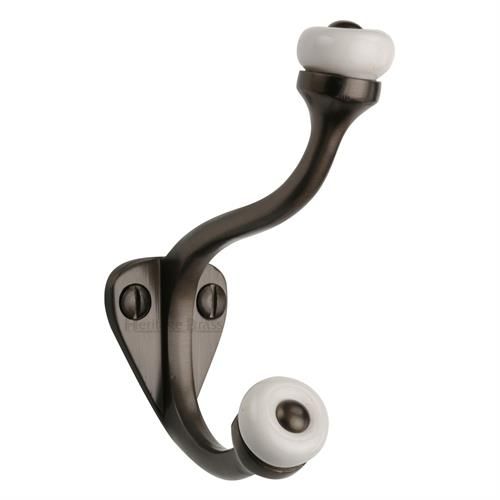 M.Marcus Heritage Brass Curved Hat and Coat Hook