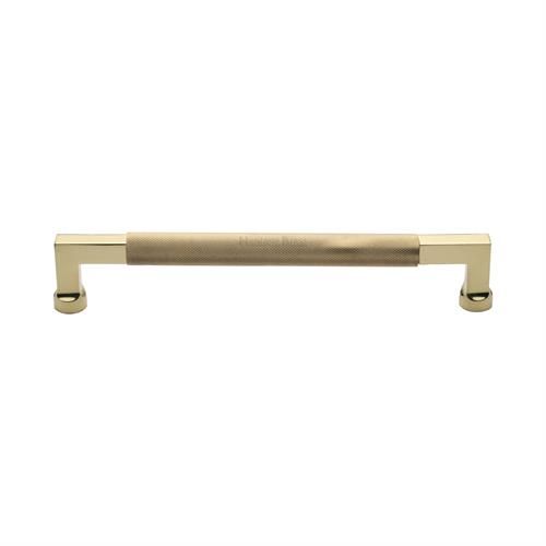 M.Marcus Heritage Brass Bauhaus Knurled Door Pull Handle