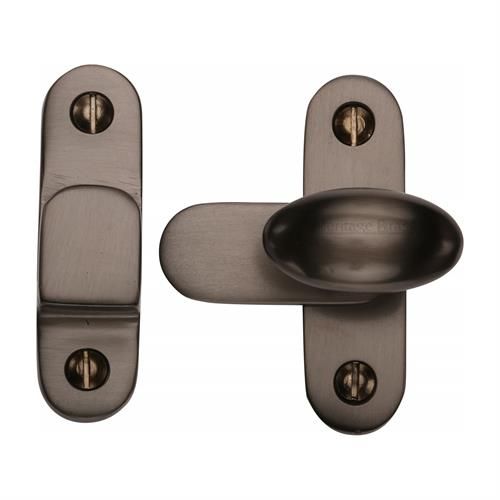 M.Marcus Heritage Brass Hook and Plate Cupboard Catch