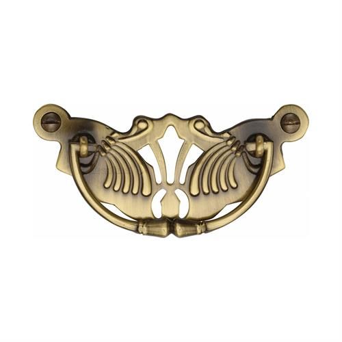 M.Marcus Heritage Brass Ornate Drop Pull Handle