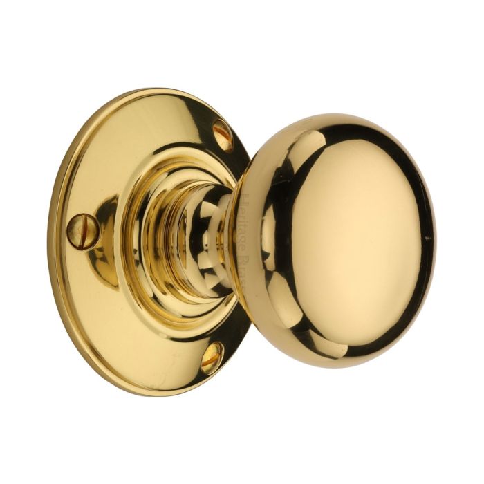 M.Marcus Heritage Brass Chester Mortice Knob on Rose - Pair