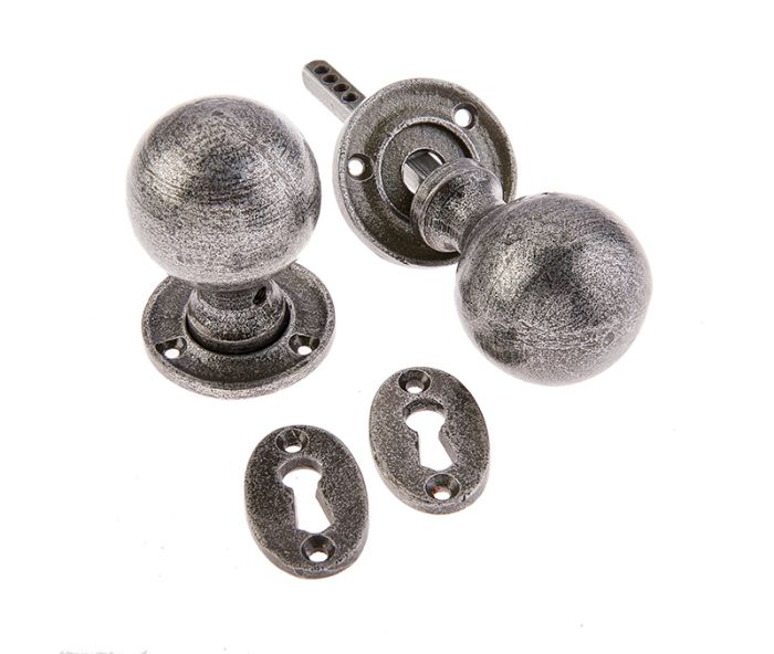 Frelan Valley Forge Round Mortice Door Knob - Pair