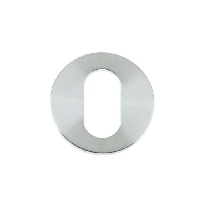 Zoo Hardware - Oval Profile Vier Escutcheon - Satin Stainless Steel