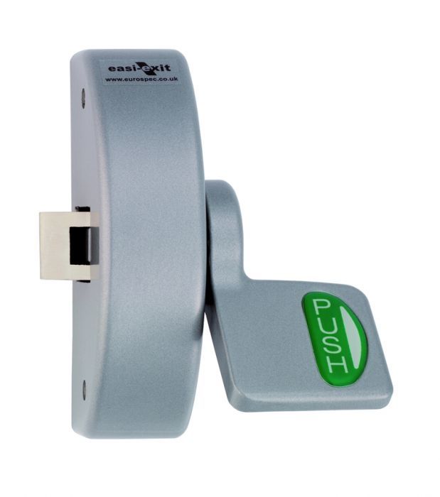 Eurospec - Narrow Style Push Pad Latch - Silver