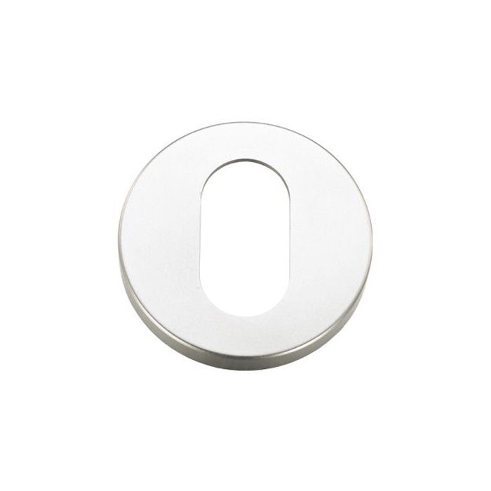 Zoo Hardware - Oval Profile ZAA Escutcheon - Satin Aluminium