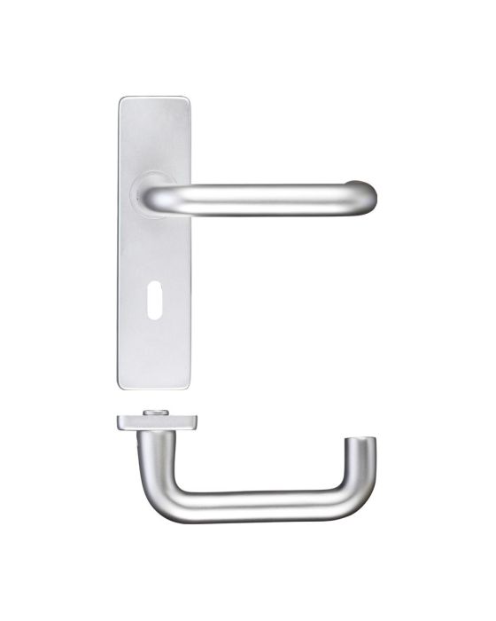 Zoo Hardware RTD Aluminium Door Handle on Backplate - Pair