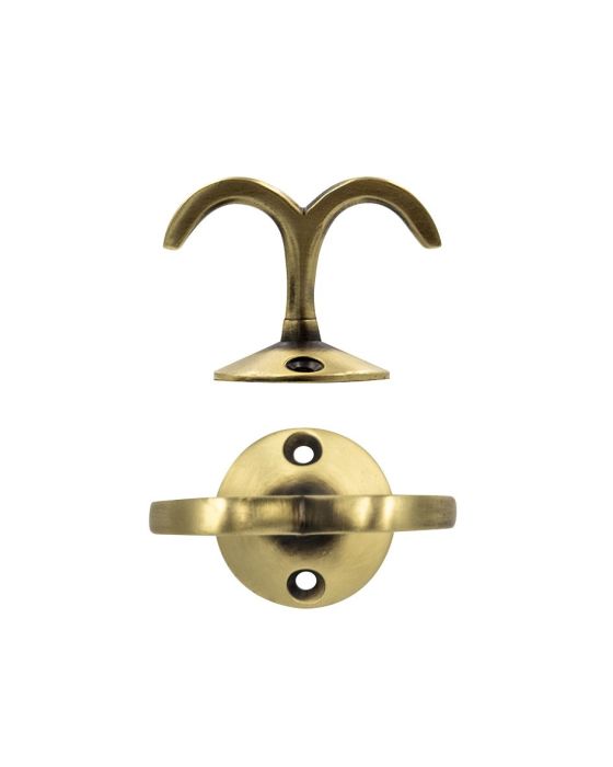 Zoo Hardware - Under Counter Hook - Florentine Bronze