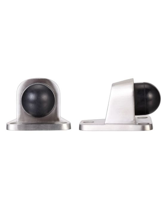Zoo Hardware - Heavy Duty Floor Mounted Door Stop - Satin Stainless Steel