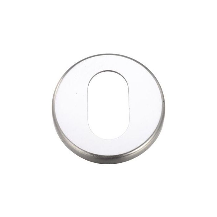 Zoo Hardware - Oval Profile ZCA Escutcheon - Satin Aluminium