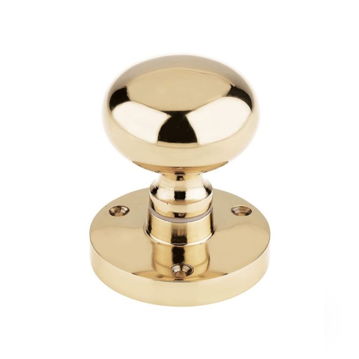 Zoo Hardware Contract Brass Mushroom Mortice Door Knob - Pair