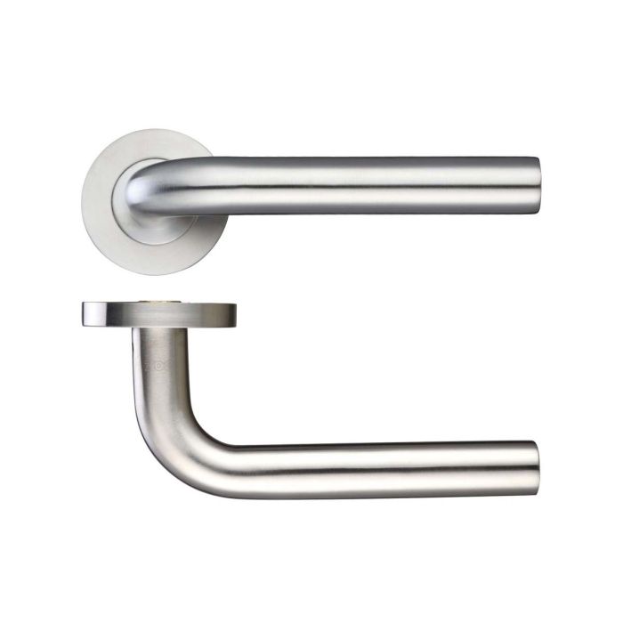 Zoo Hardware 19mm Radius Door Handle on Rose - Pair