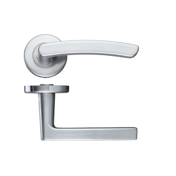 Zoo Hardware Stanza Contract Santiago Door Handle on Rose - Pair