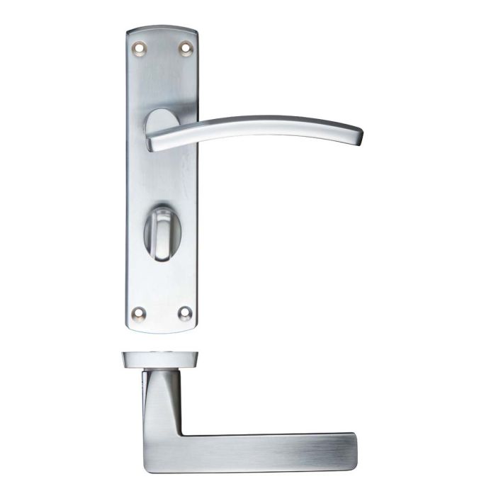 Zoo Hardware Stanza Contract Toledo Door Handle on Backplate - Pair