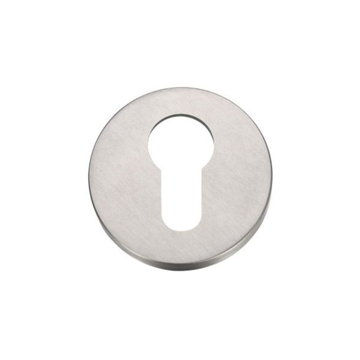 Zoo Hardware - Euro Profile Grade 304 Escutcheon - Satin Stainless Steel - Pair
