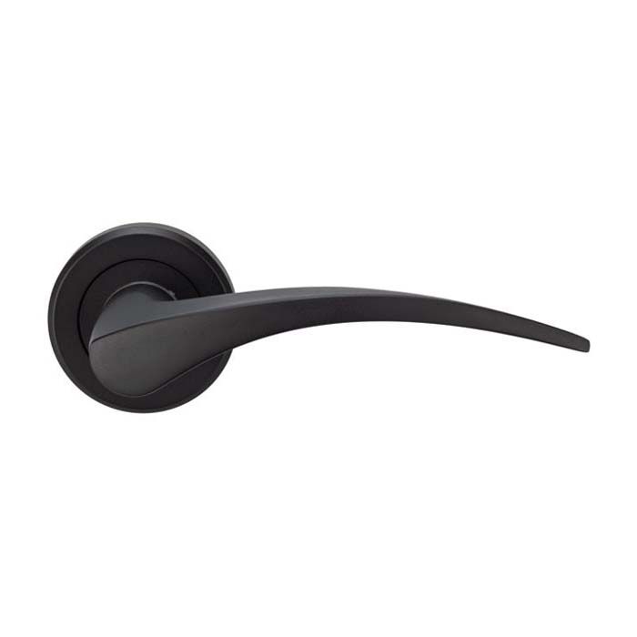 Serozzetta Olivier Door Handle on Rose - Pair