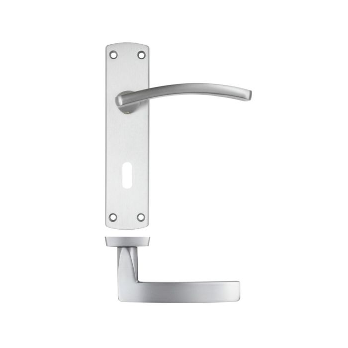 Zoo Hardware Stanza Toledo Door Handle on Backplate - Pair