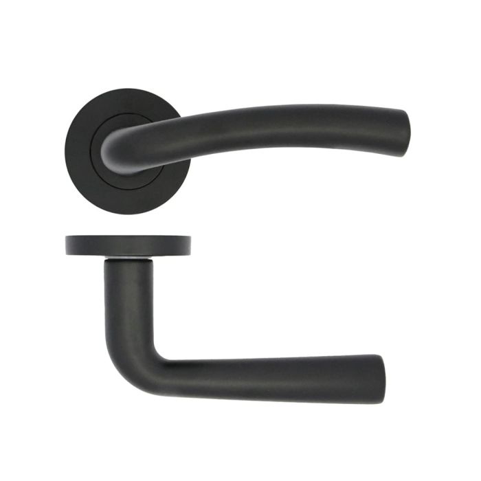 Zoo Hardware Stanza Sevillie Door Handle on Rose - Pair