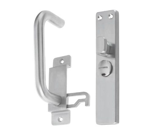 Zoo Hardware - Disabled Toilet Facility Indicator Door Handle - Satin Stainless Steel