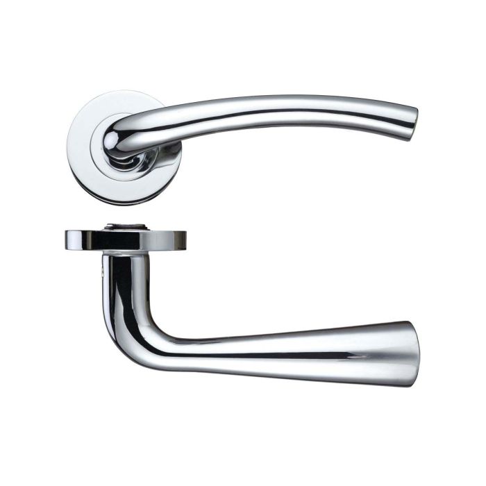Zoo Hardware Stanza Designer Assisi Door Handle on Rose - Pair