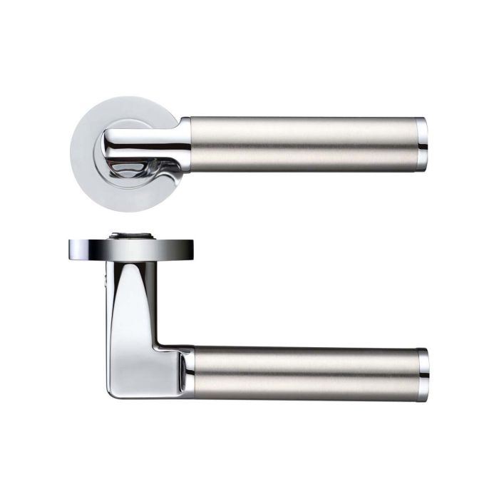 Zoo Hardware Stanza Designer Milan Door Handle on Rose - Pair