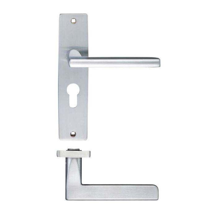 Zoo Hardware Stanza Designer Venice Door Handle on Backplate - Pair