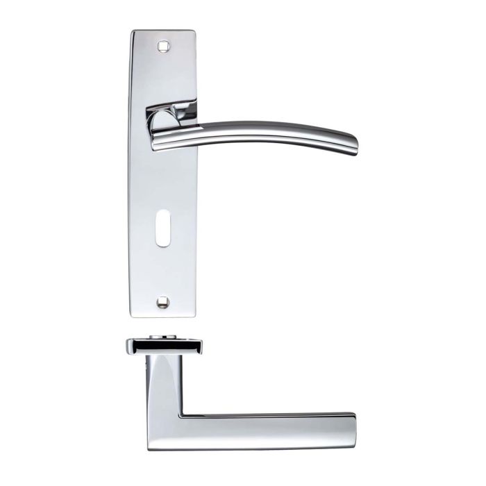 Zoo Hardware Stanza Designer Amalphi Door Handle on Backplate - Pair