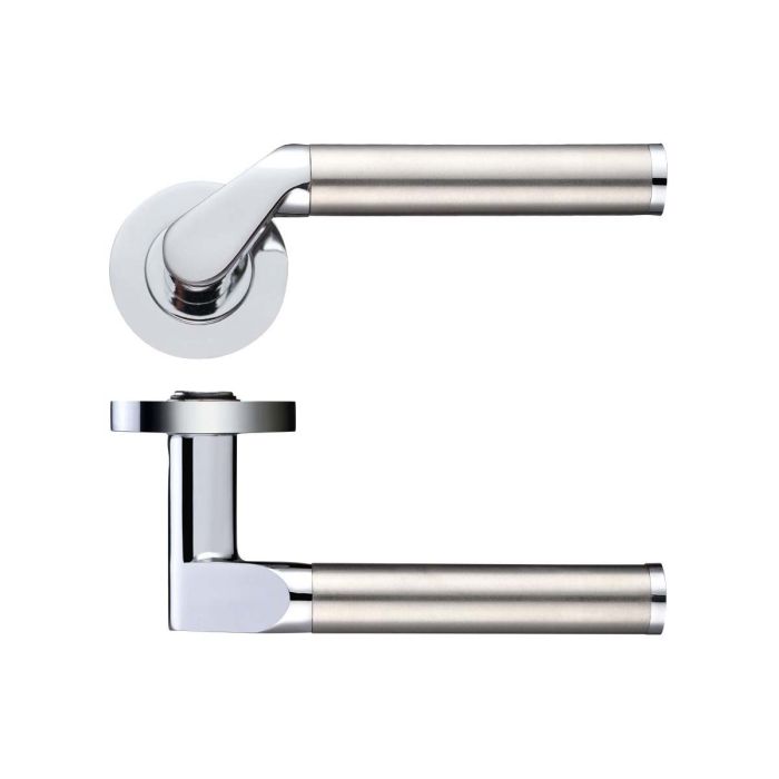 Zoo Hardware Stanza Designer Venus Door Handle on Rose - Pair