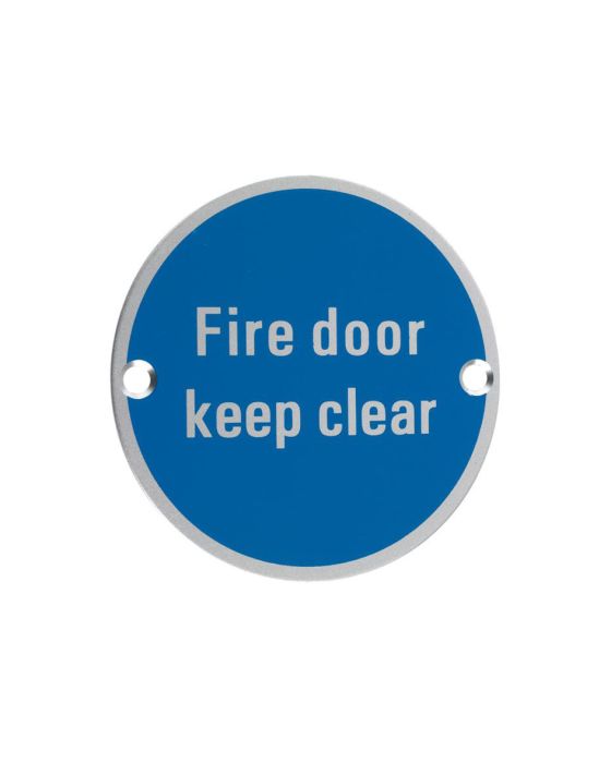 Zoo Hardware 'Fire Door Keep Clear' Door Sign